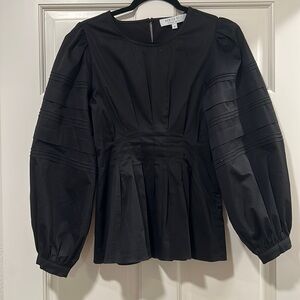 Hunter Bell Cotton Peplum Top